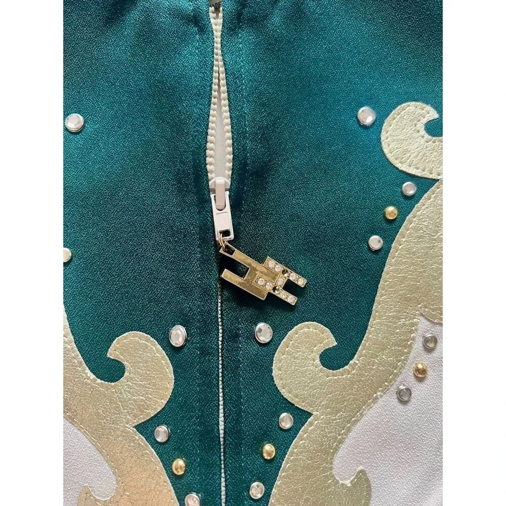 Vintage Hobby Horse Vest Womens S Western Show Rodeo Costume USA - Picture 4 of 8